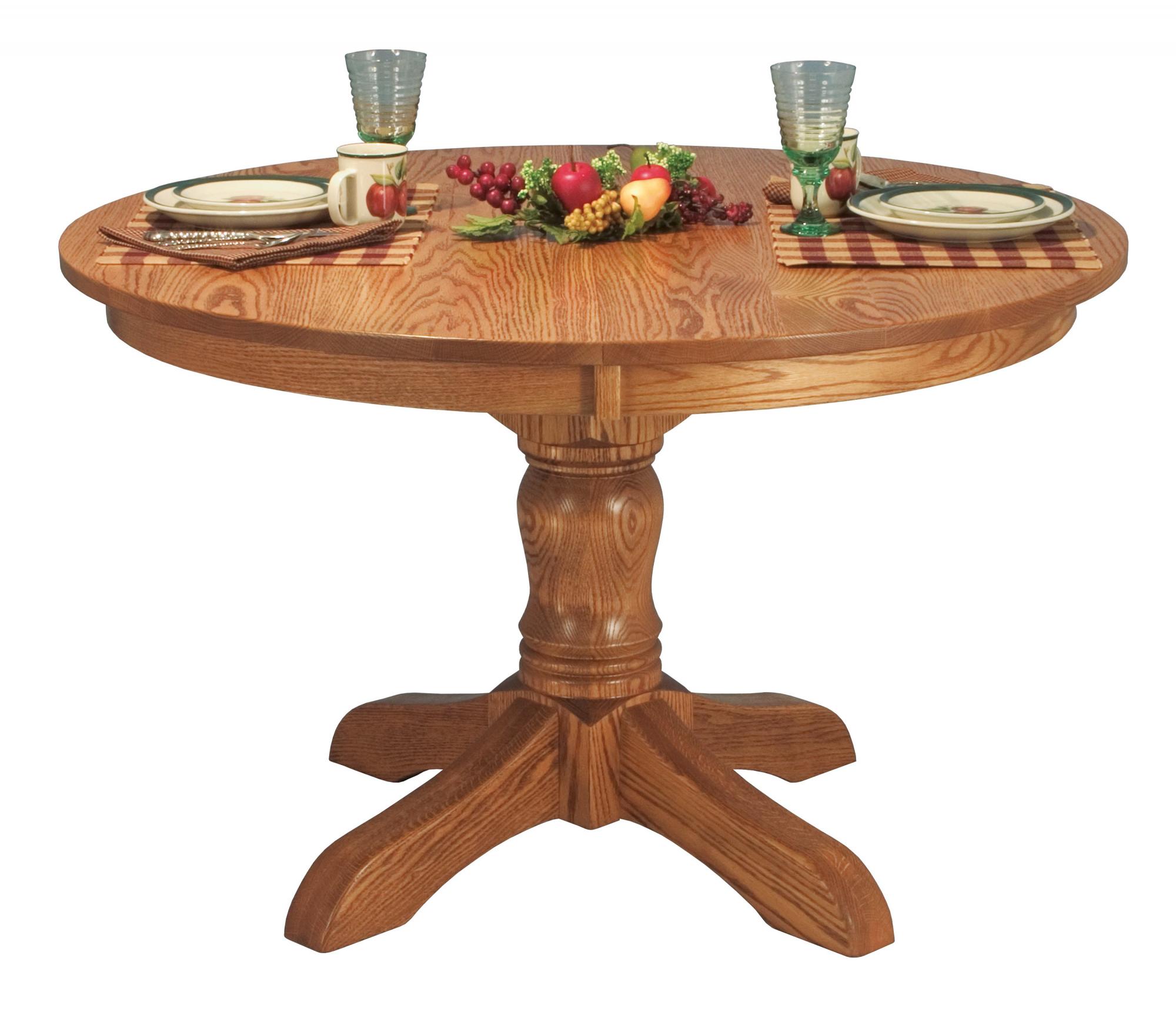 McKenzie Pedestal Table - Amish Furniture Store - Mankato, MN